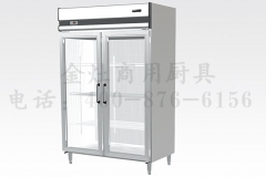太原双玻璃门展示柜
